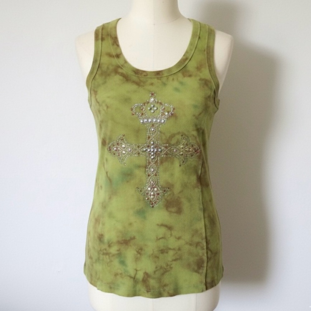 NEW Tie dye crystal top